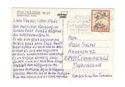 Ansichtskarte Der Wolfgangsee / Salzkammergut / Österreich