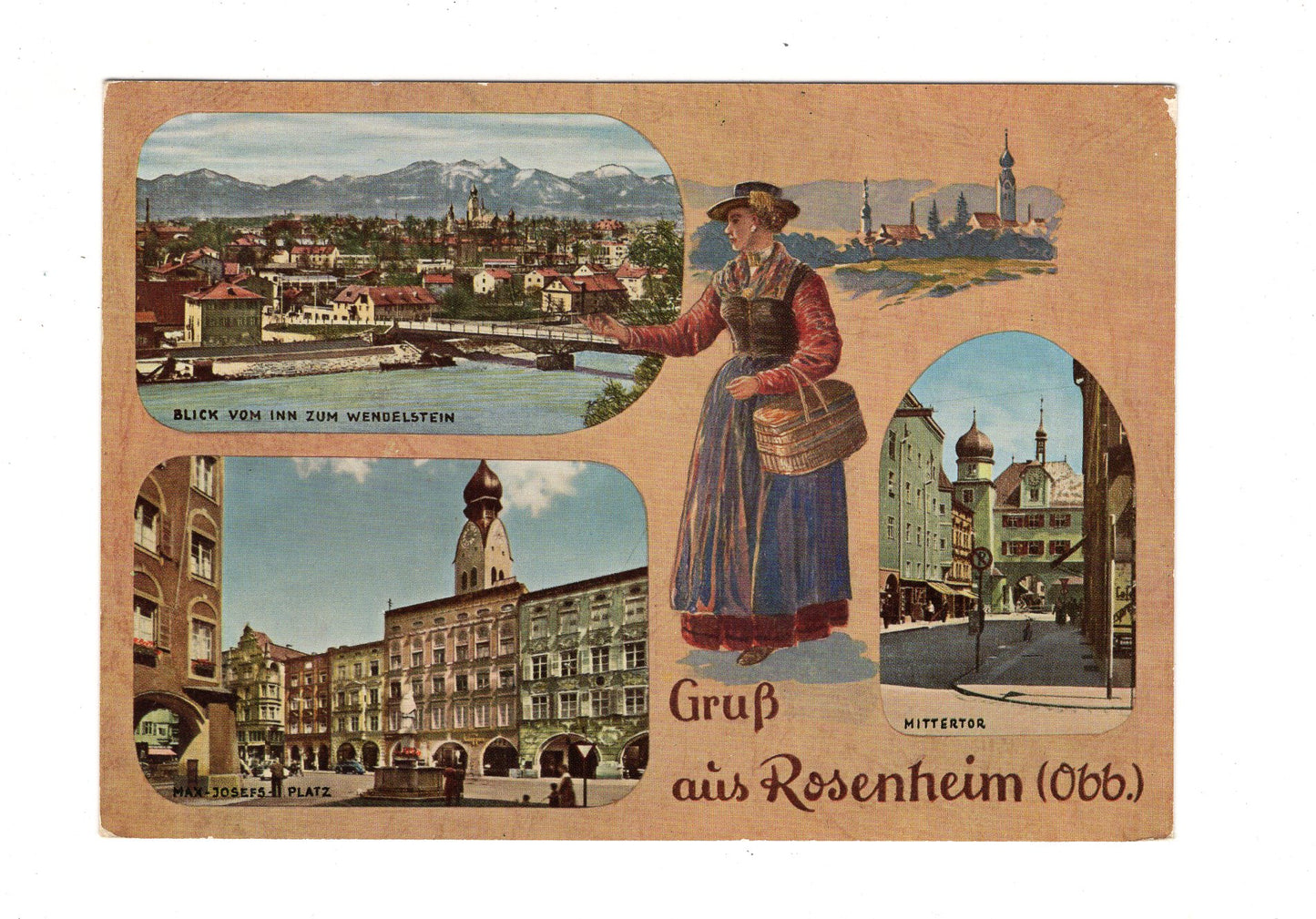 Ansichtskarte Gruß aus Rosenheim / Oberbayern / H1-59