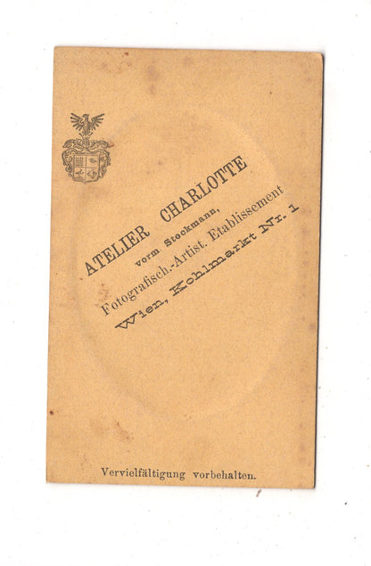 Fotografie Niedliches kleines Kind - Wien um 1870 / CDV M1-31