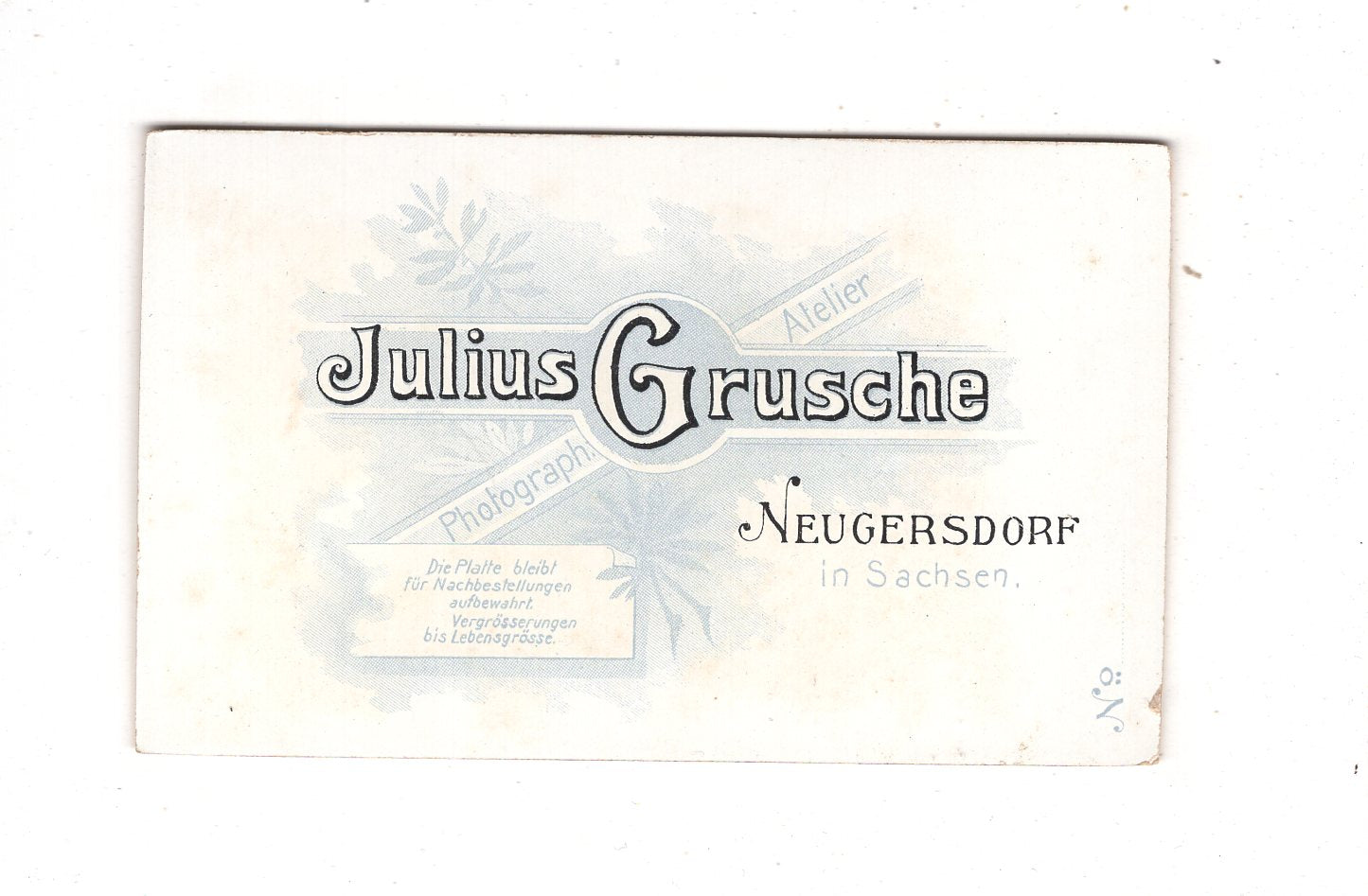 Fotografie Feine Dame - Neugersdorf 1890er / CDV L1-29