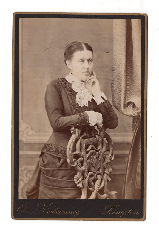 Fotografie Feine Dame - Kempten um 1880 / CAB W-32