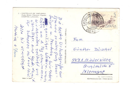 Ansichtskarte Castello de Ampurias / Camping Laguna / Spanien