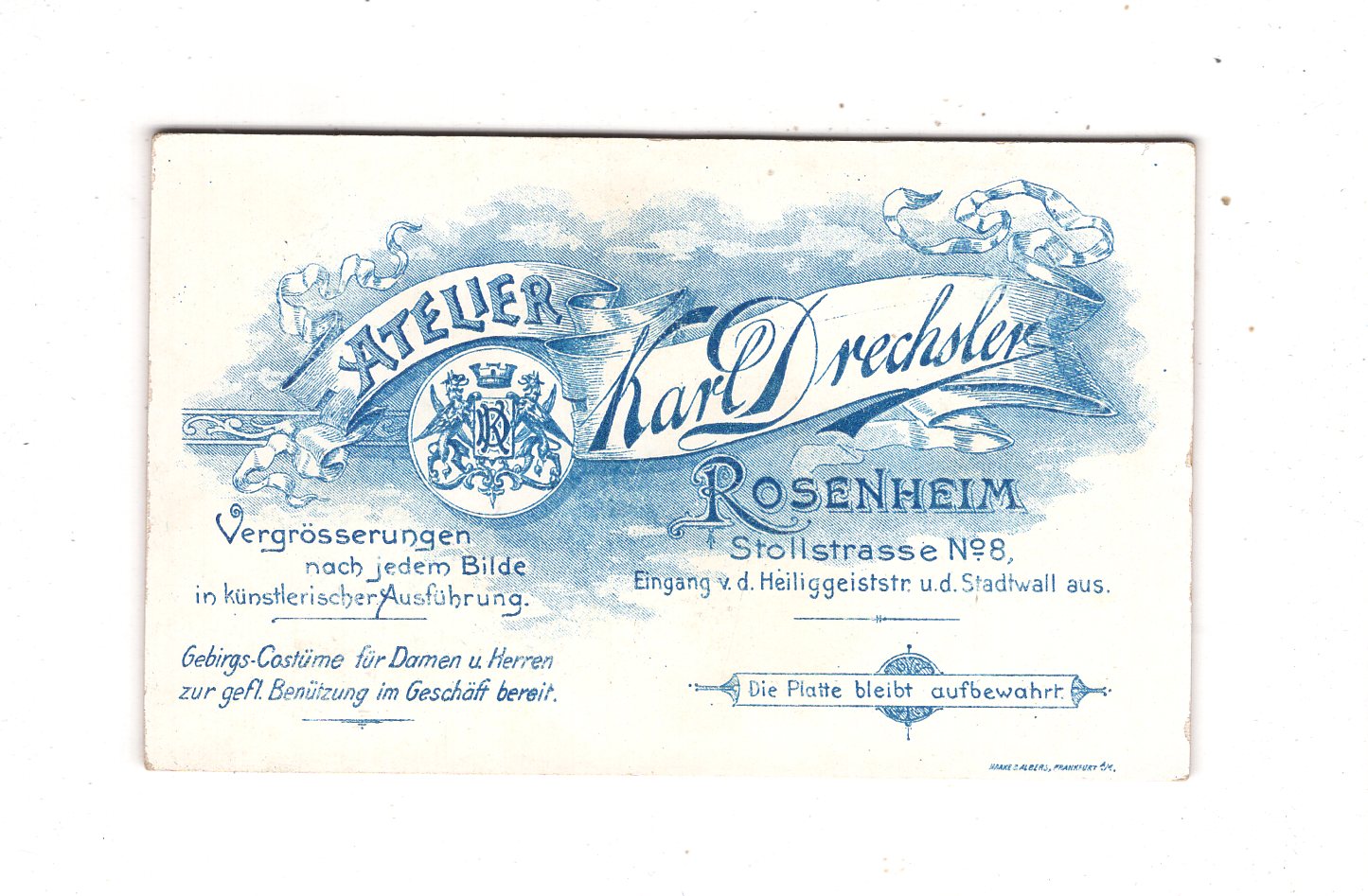 Fotografie Damenportrait - Rosenheim 1890er