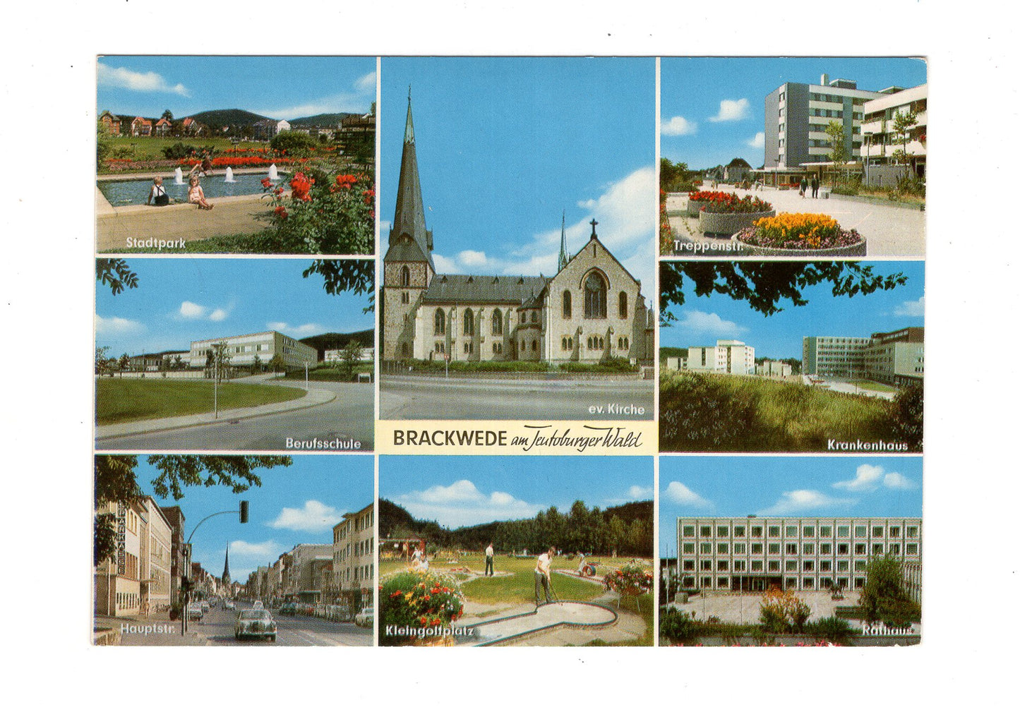 Ansichtskarte Brackwede am Teutoburger Wald / Rathaus +++