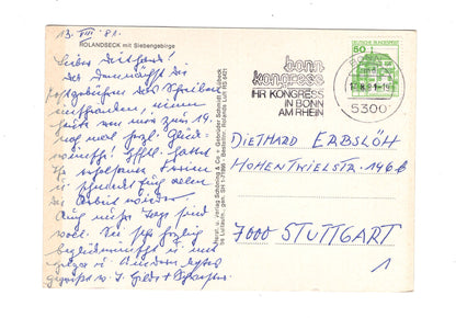 Ansichtskarte Rolandseck mit Siebengebirge