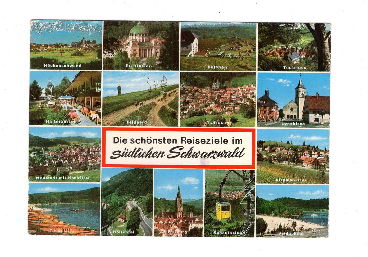 Ansichtskarte Die schönsten Reiseziele im südlichen Schwarzwald / G1-63