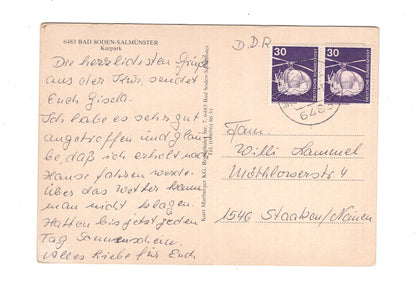Ansichtskarte Bad Soden-Salmünster / Kurpark