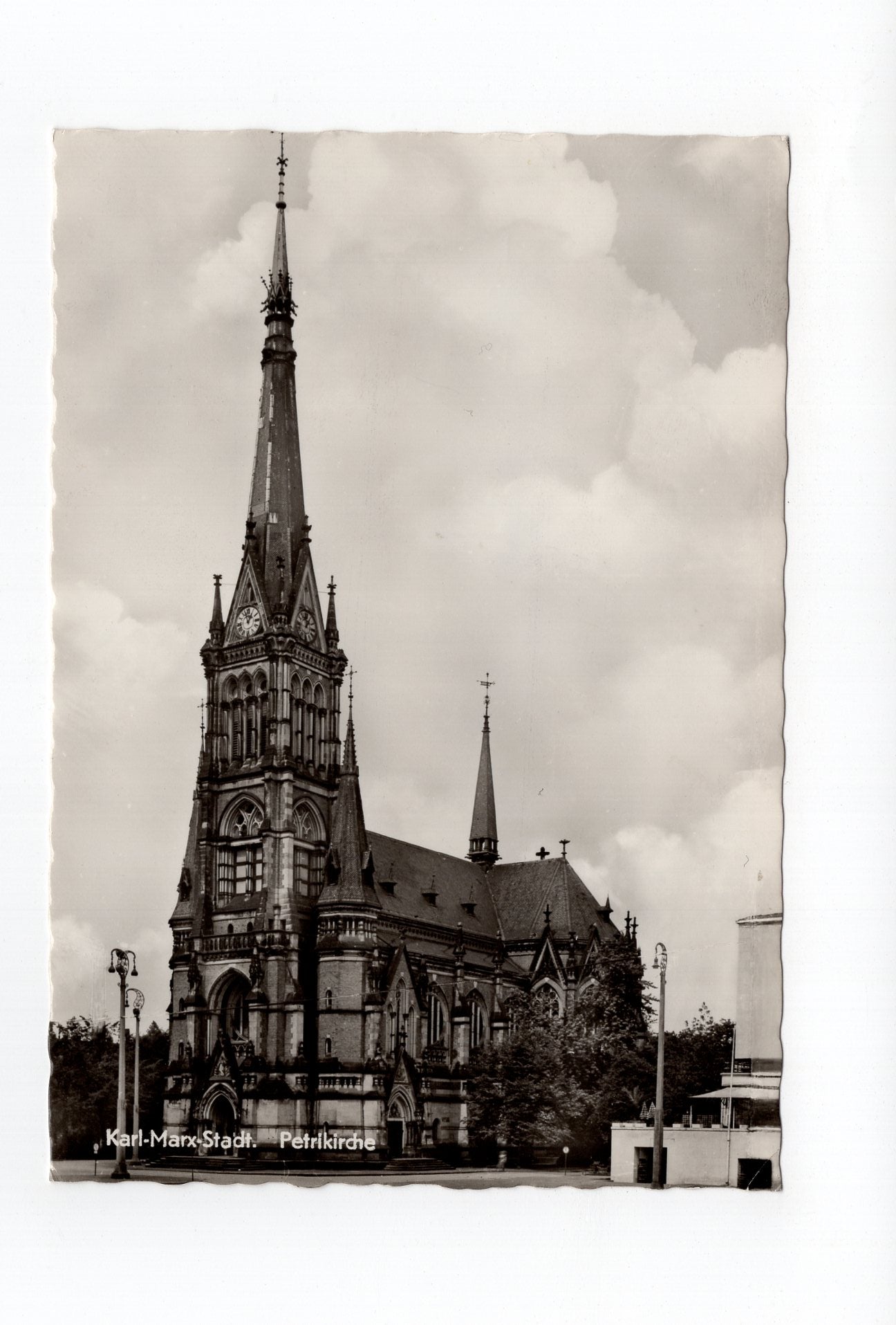 Ansichtskarte Karl-Marx-Stadt / Chemnitz / Petrikirche