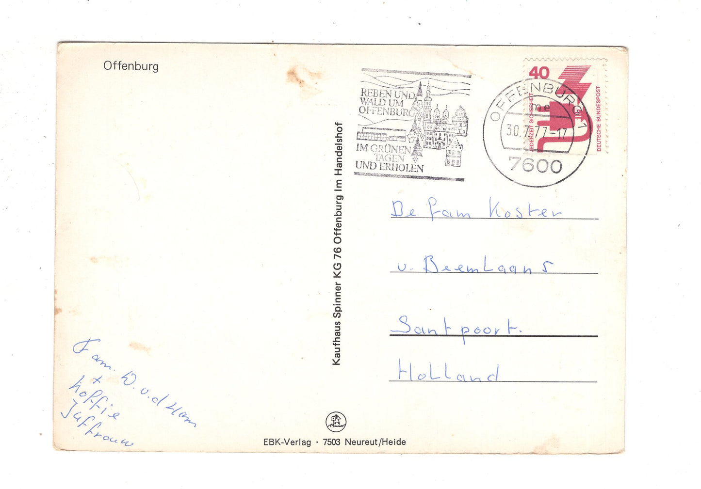 Ansichtskarte Grüße aus Offenburg / J1-70