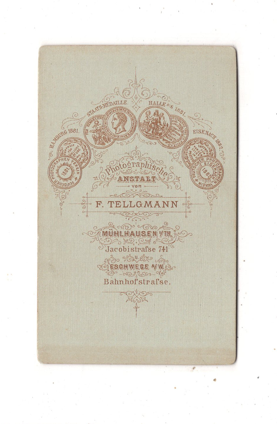 Fotografie Feine Dame - Mühlhausen / Eschwege 1880er