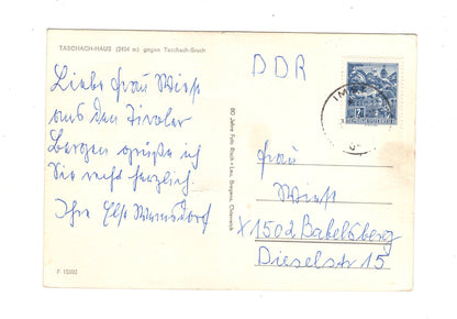 Ansichtskarte Taschach-Haus gegen Taschach-Bruch / Österreich