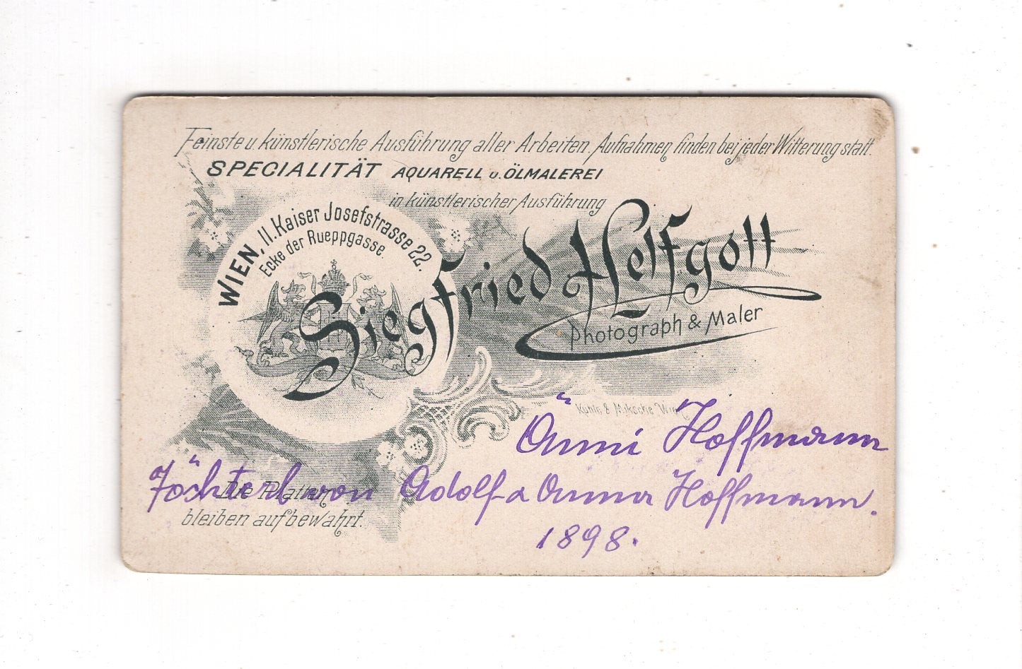 Fotografie Niedliches kleines Kind / benannt - Wien 1898