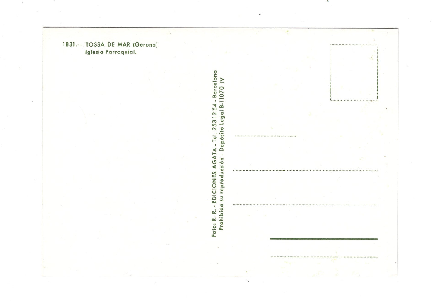 Ansichtskarte Tossa de Mar / Iglesia Parroquial / Spanien