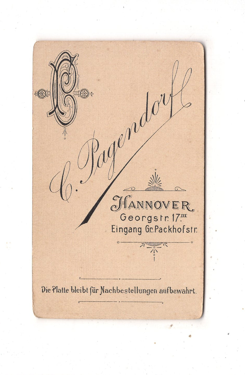 Fotografie Damenportrait - Hannover 1890er