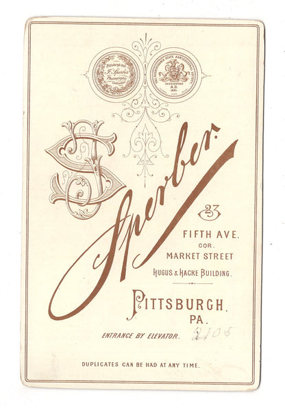 Fotografie Niedlicher kleiner Junge - Pittsburgh / USA 1880er / CAB U-29