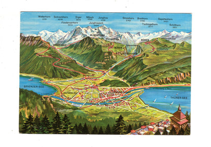 Ansichtskarte Interlaken und Jungfraugebiet / Schweiz
