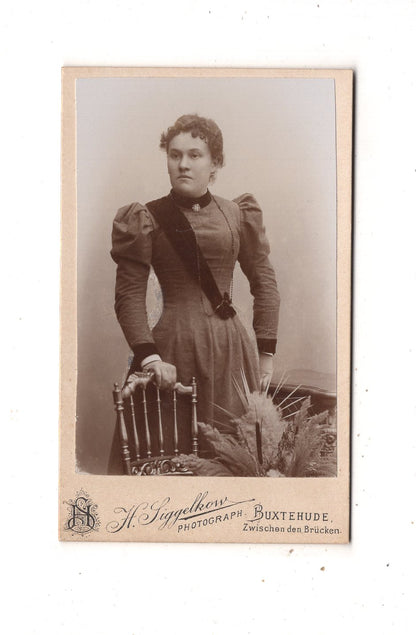 Fotografie Feine Dame - Buxtehude 1890er