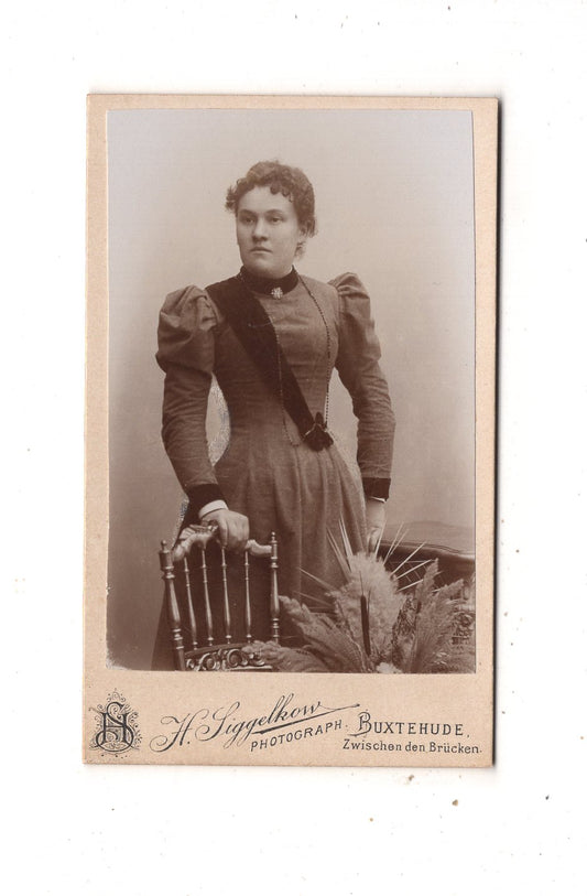 Fotografie Feine Dame - Buxtehude 1890er