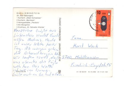 Ansichtskarte Bad Liebenstein / Thüringen