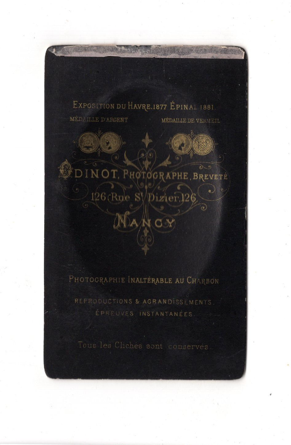 Fotografie Damenportrait - Nancy 1880er / CDV C1-09