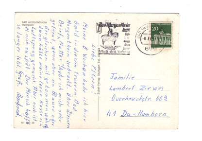 Ansichtskarte Bad Mergentheim / Marktplatz / L1-70