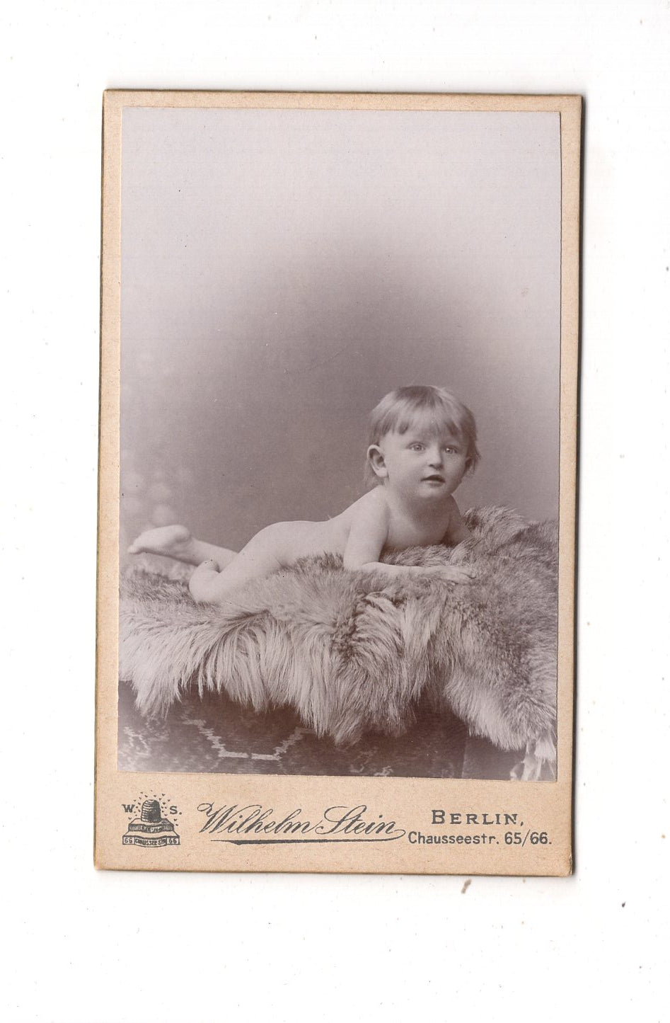 Fotografie Niedliches kleines Kind - Berlin 1890er / CDV M1-31