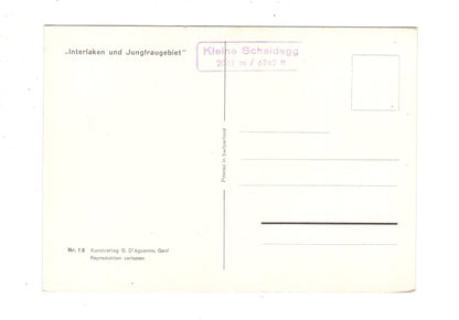 Ansichtskarte Interlaken und Jungfraugebiet / Schweiz
