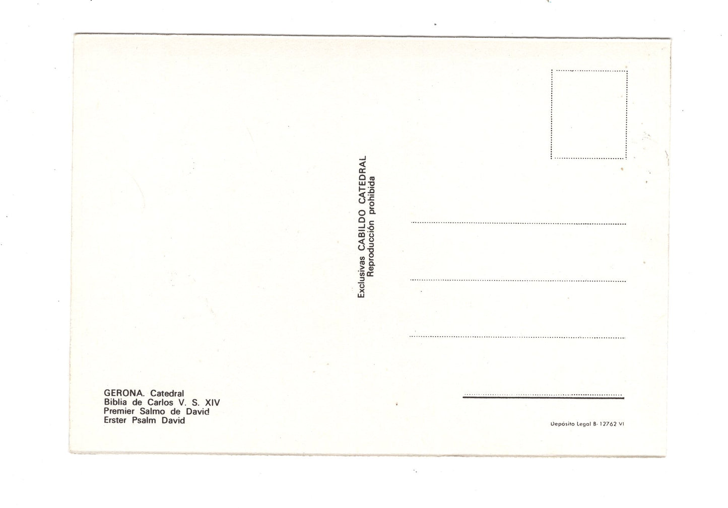 Ansichtskarte Gerona / Catedral / Spanien