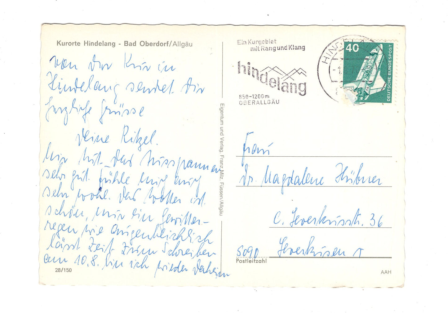 Ansichtskarte Hindelang-Bad Oberdorf / Allgäu