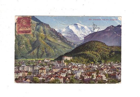 Ansichtskarte Interlaken und die Jungfrau / Schweiz