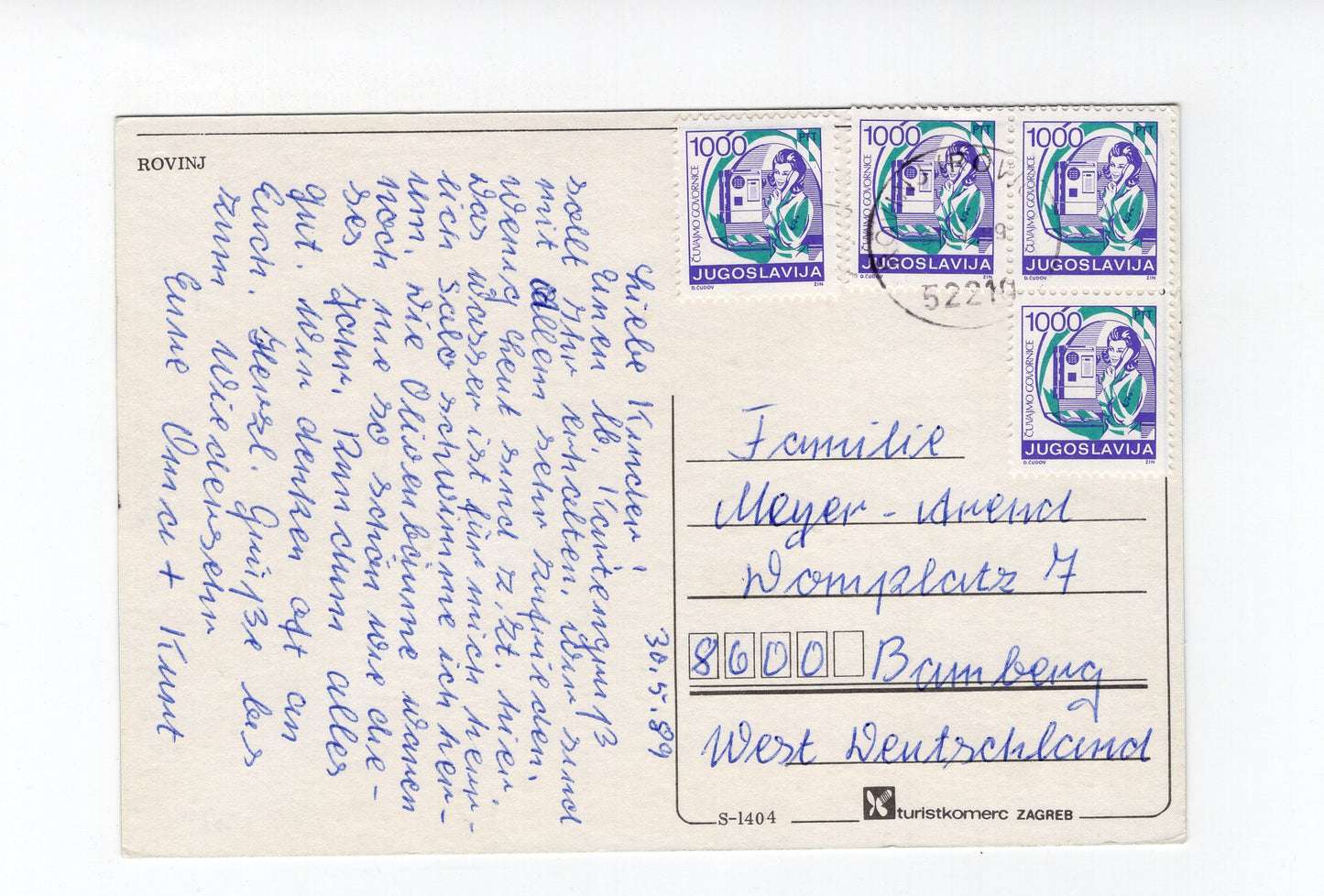 Ansichtskarte Rovinj / Kroatien