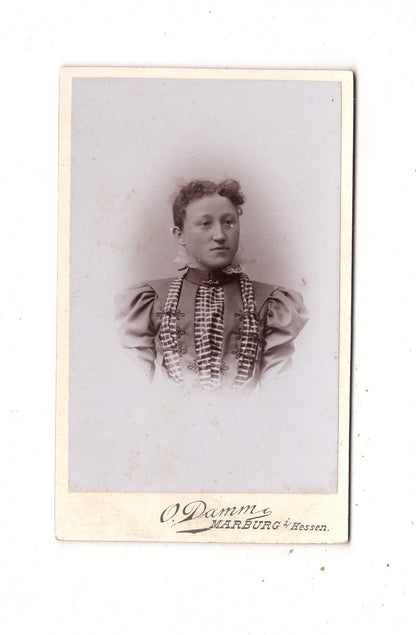 Fotografie Damenportrait - Marburg in Hessen 1890er