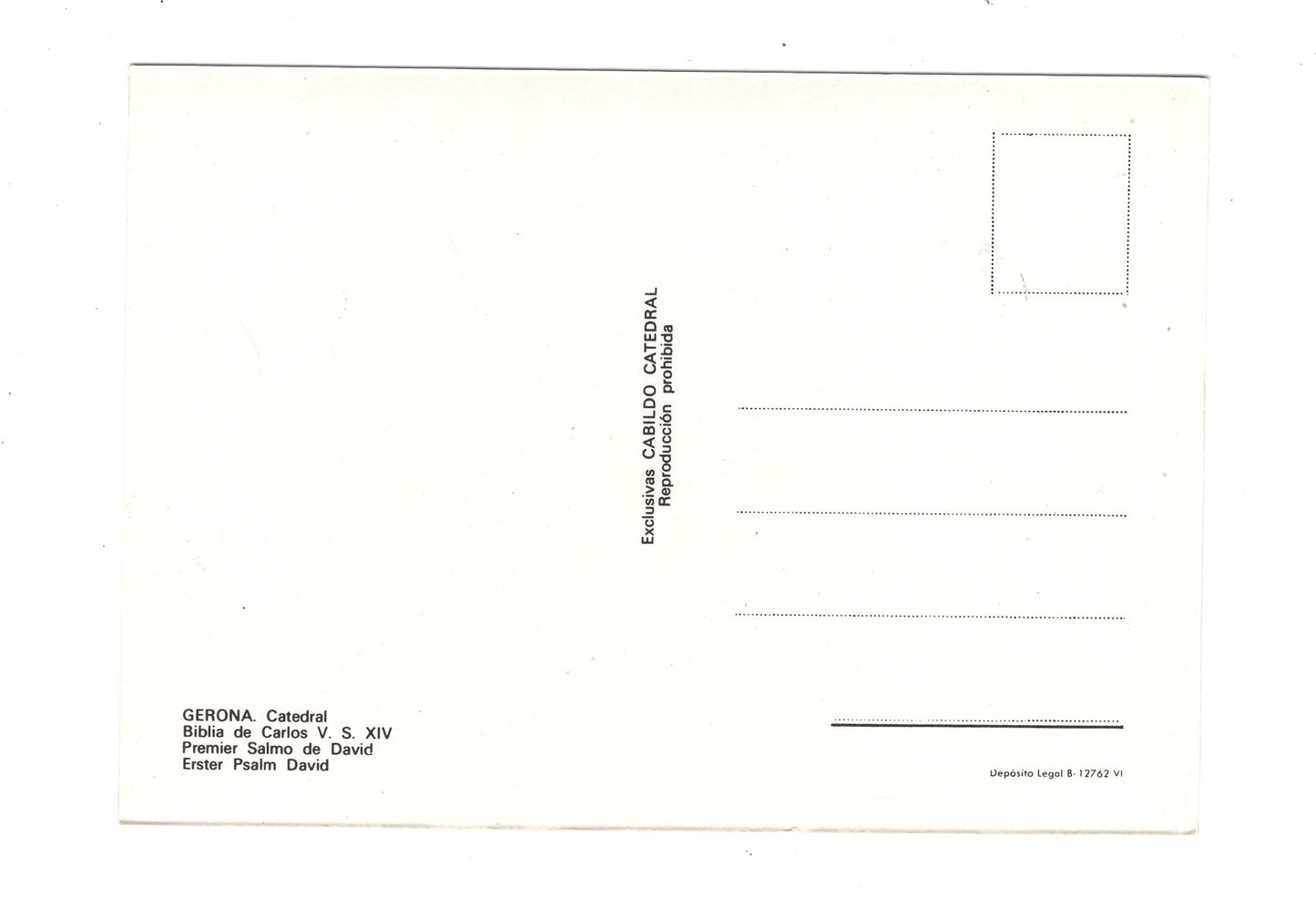 Ansichtskarte Gerona / Catedral / Spanien