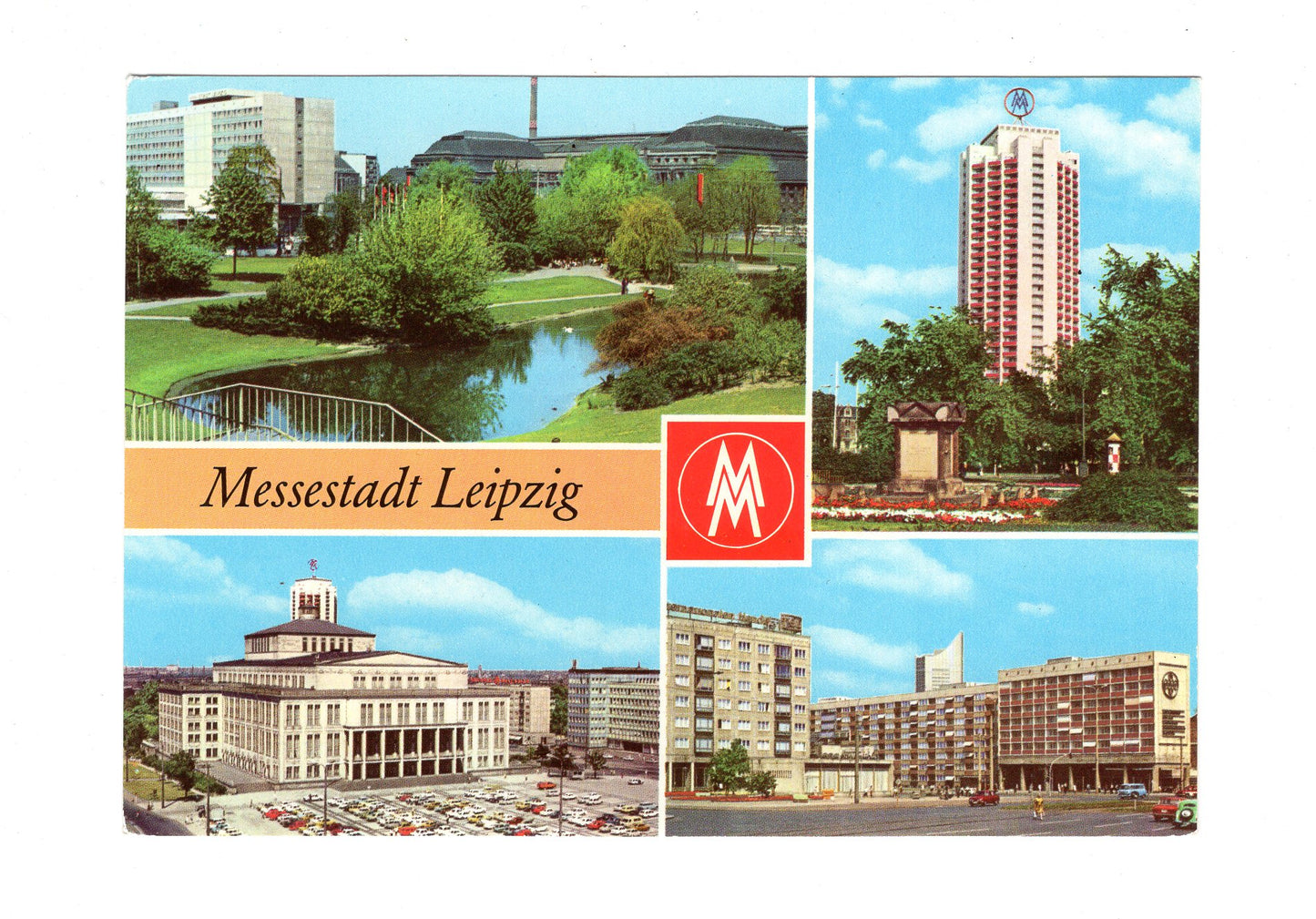 Ansichtskarte Messestadt Leipzig / Hauptbahnhof / Altes Rathaus +++