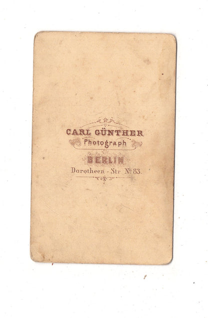 Fotografie Niedliches kleines Kind - Berlin 1860er / CDV M1-31