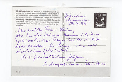 Ansichtskarte Fraueninsel im Chiemsee / Kloster Frauenwörth