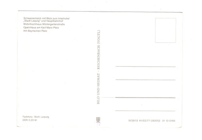 Ansichtskarte Messestadt Leipzig / Hauptbahnhof / Altes Rathaus +++