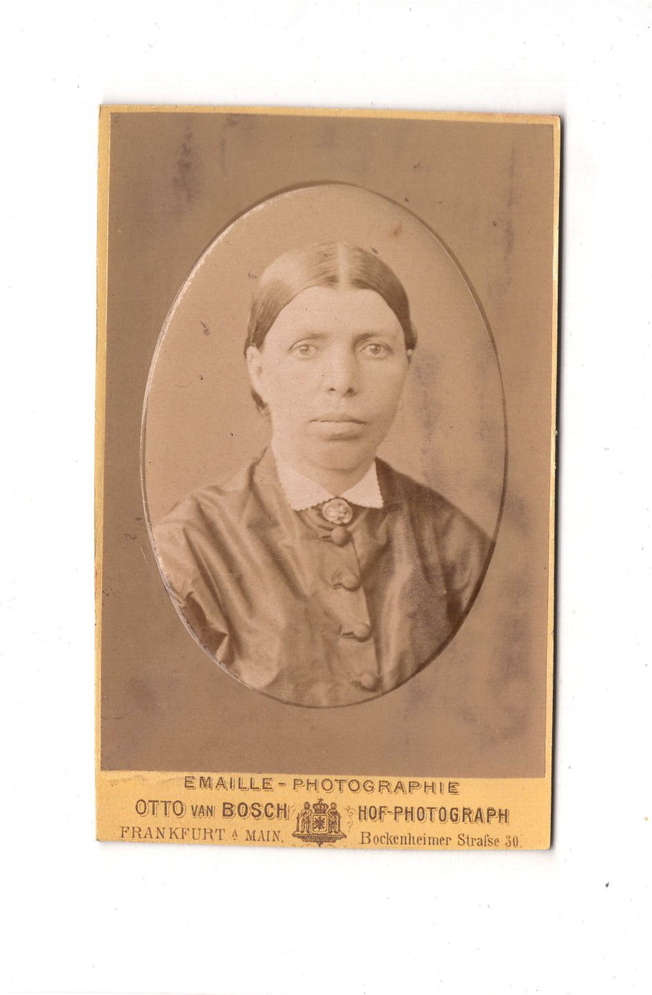 Fotografie Damenportrait - Frankfurt Main 1870er / CDV C1-09