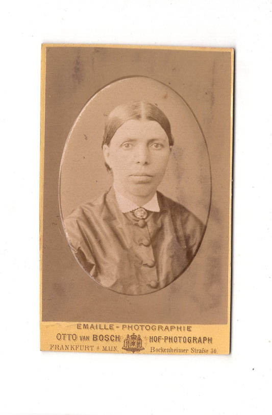 Fotografie Damenportrait - Frankfurt Main 1870er / CDV C1-09