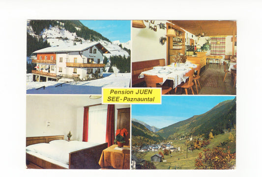 Ansichtskarte Pension Juen / See - Paznauntal / Tirol / Österreich