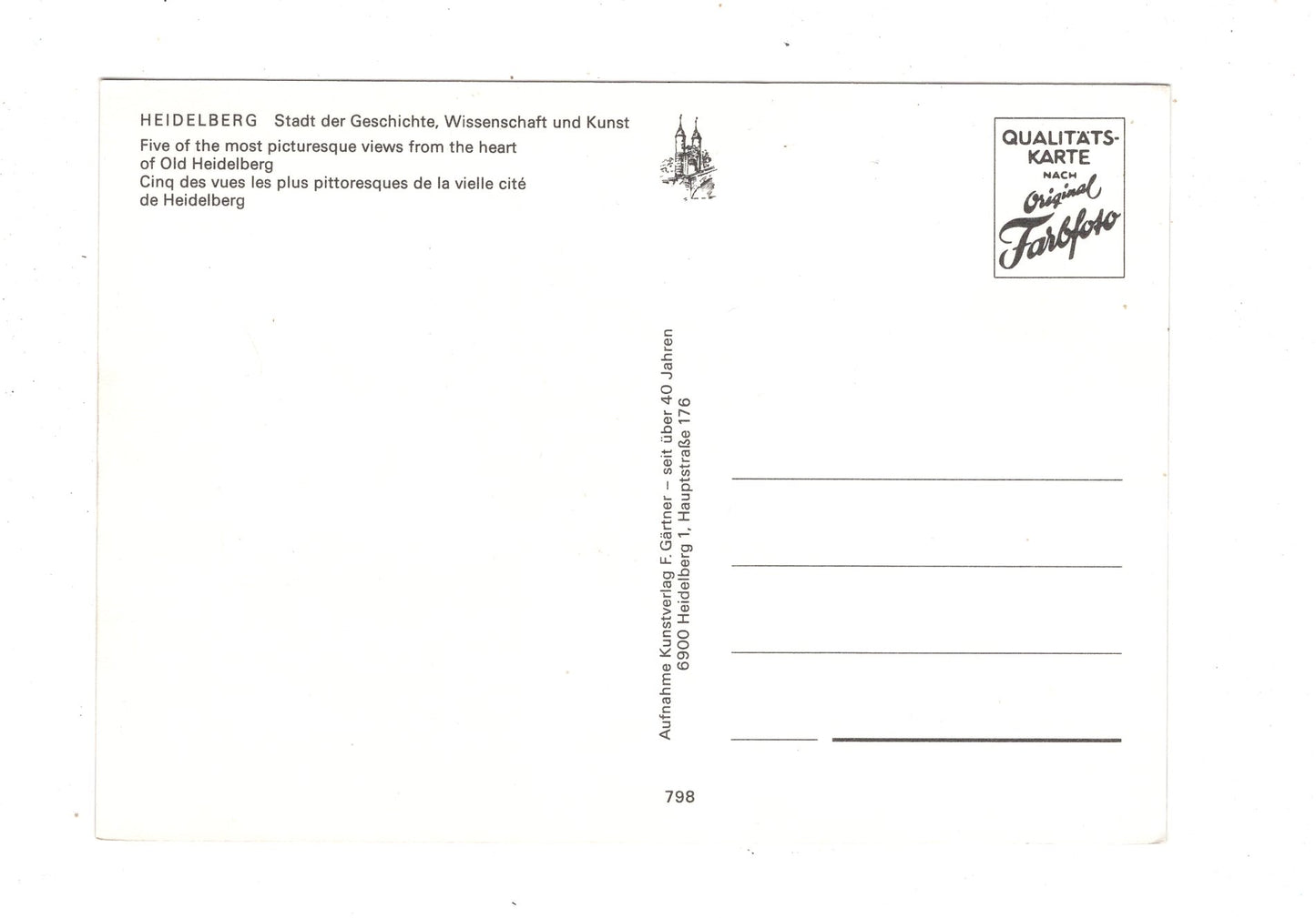 Ansichtskarte Heidelberg am Neckar / L1-70
