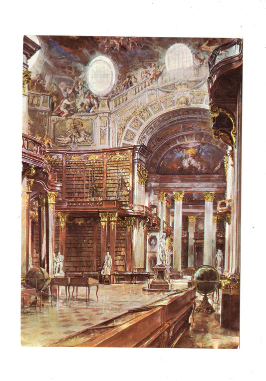 Ansichtskarte / Kunstkarte Wien / Österreichische Nationalbibliothek / Österreich