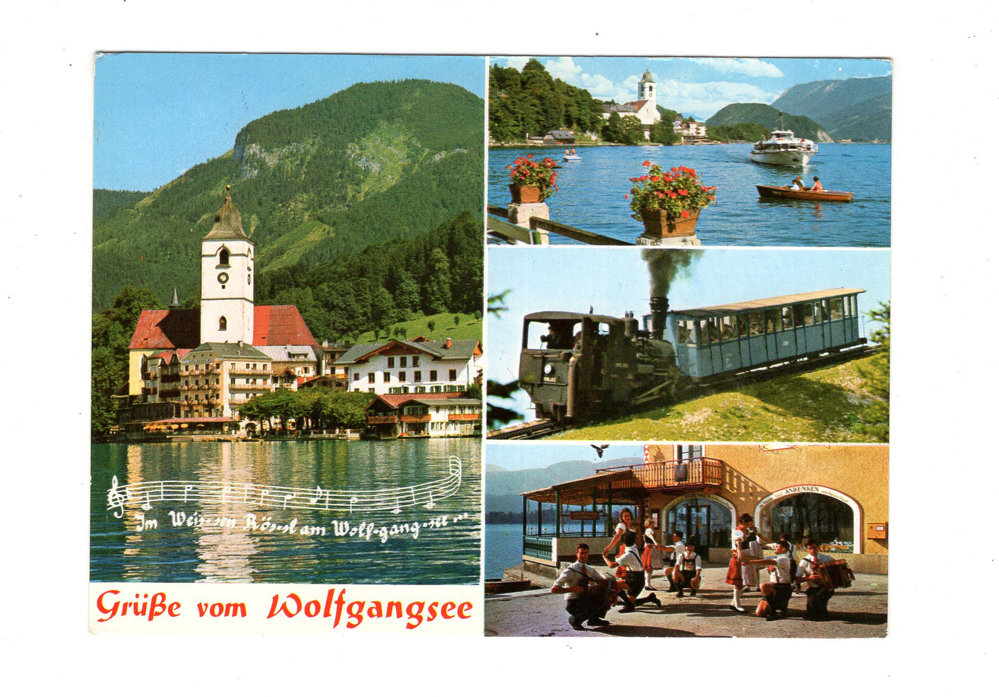Ansichtskarte Grüße vom Wolfgangsee / Salzkammergut / Österreich