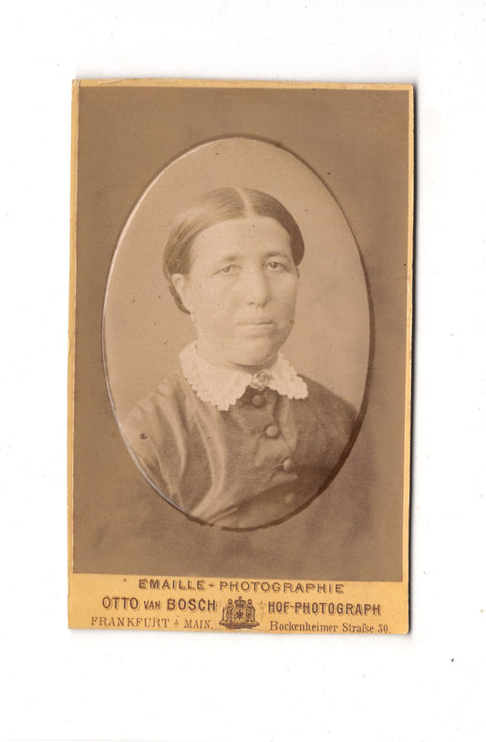 Fotografie Damenportrait - Frankfurt Main 1870er / CDV C1-09