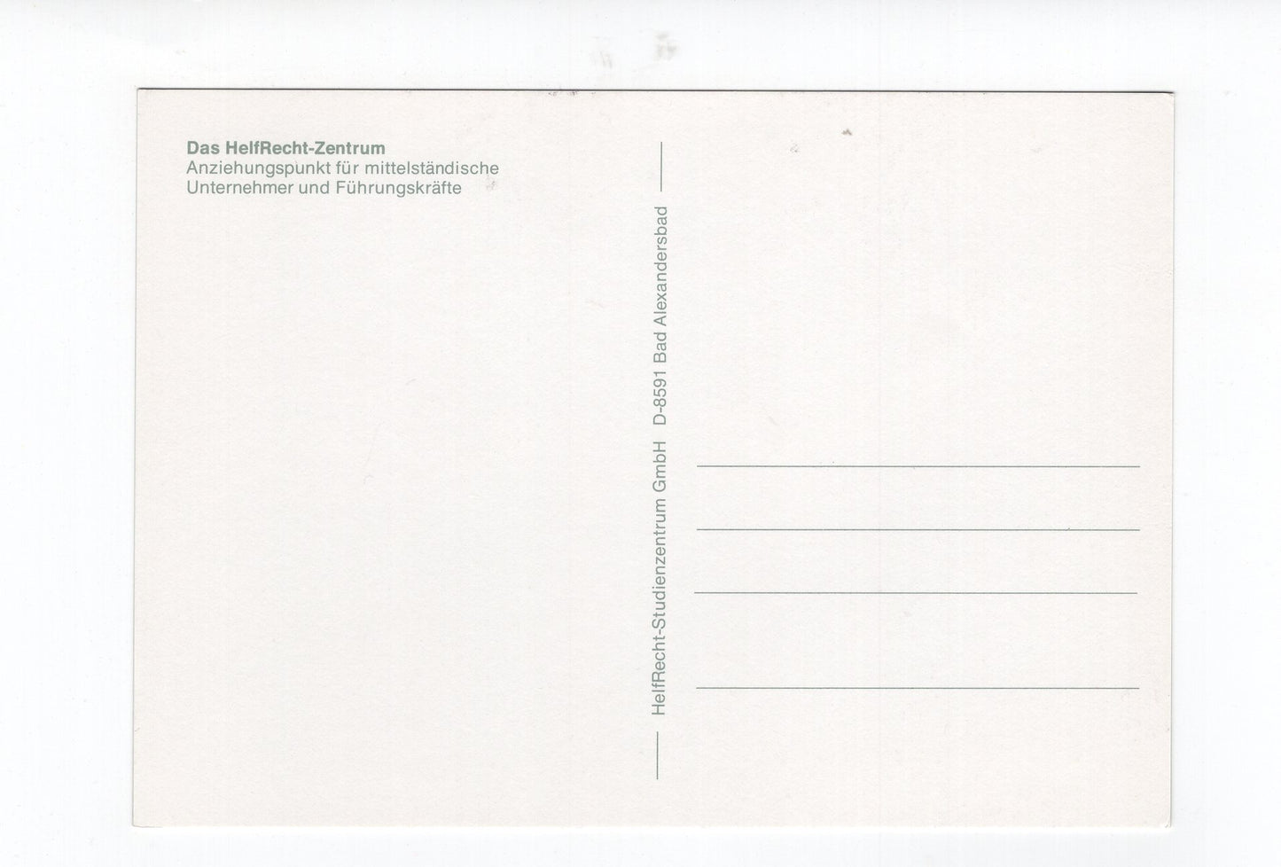 Ansichtskarte Das HelfRecht-Zentrum / Bad Alexandersbad