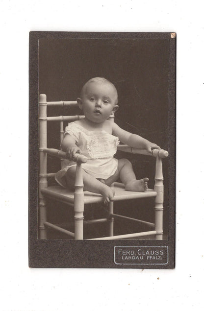 Fotografie Niedliches kleines Kind - Landau / Pfalz um 1910