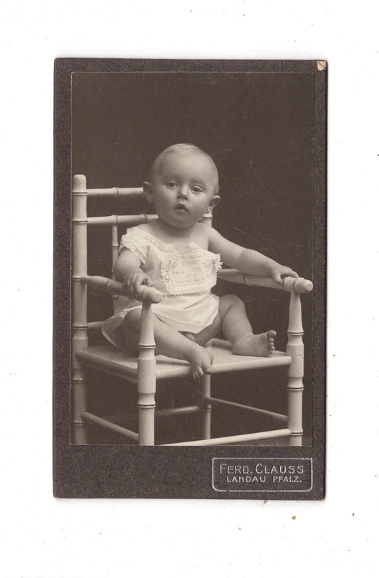 Fotografie Niedliches kleines Kind - Landau / Pfalz um 1910