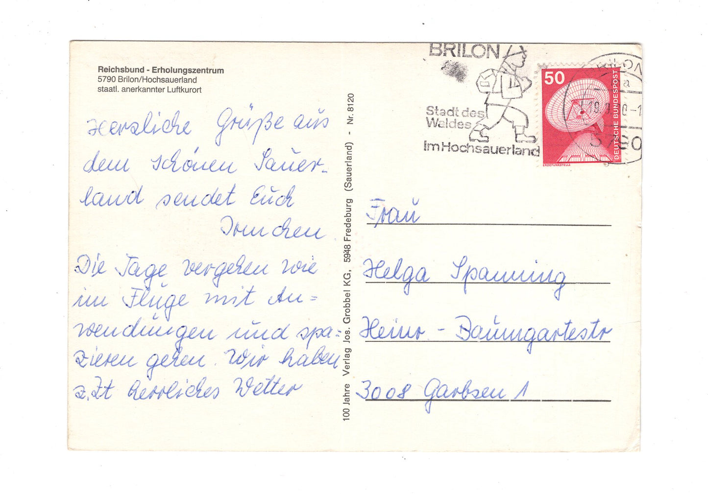 Ansichtskarte Brilon im Hochsauerland / Reichsbund-Erholungszentrum