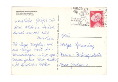 Ansichtskarte Brilon im Hochsauerland / Reichsbund-Erholungszentrum