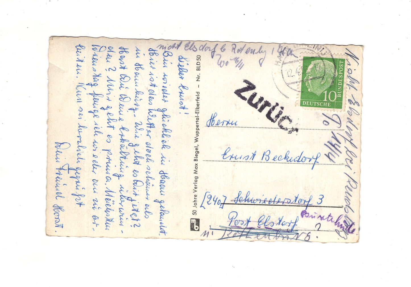 Ansichtskarte Bergisches Heimatlied
